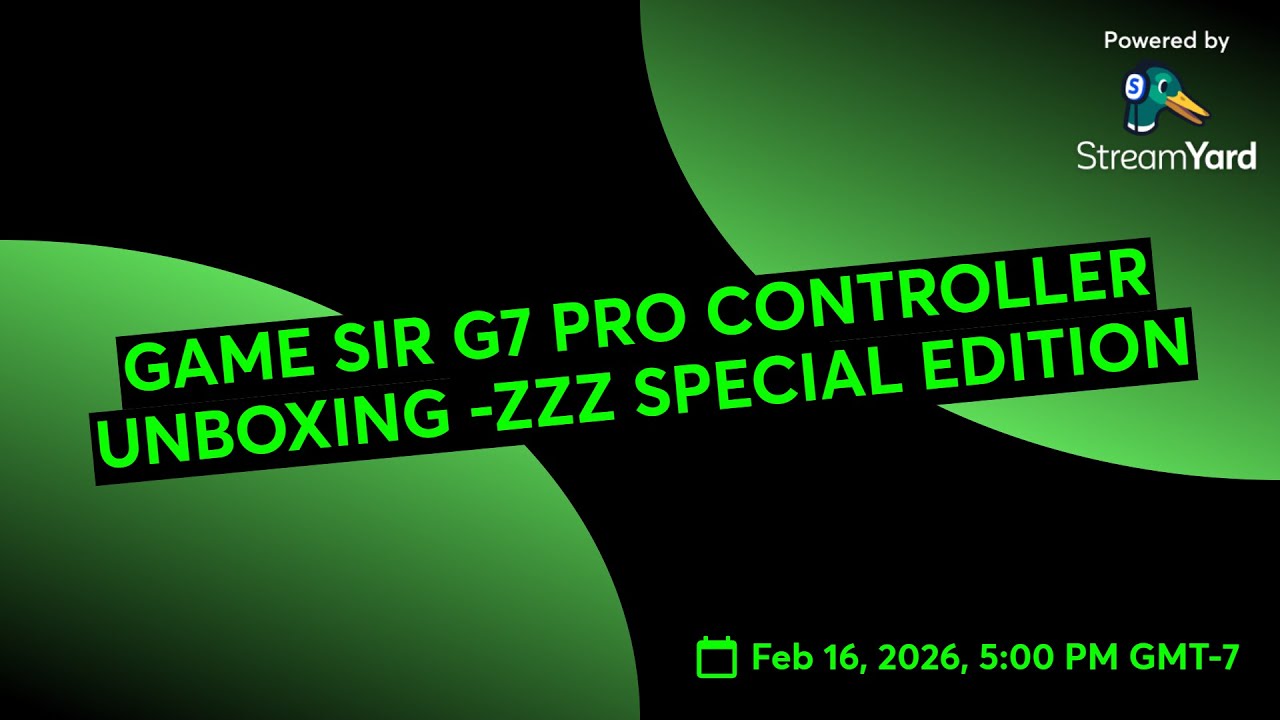 GAME SIR G7 PRO CONTROLLER UNBOXING -ZZZ SPECIAL EDITION