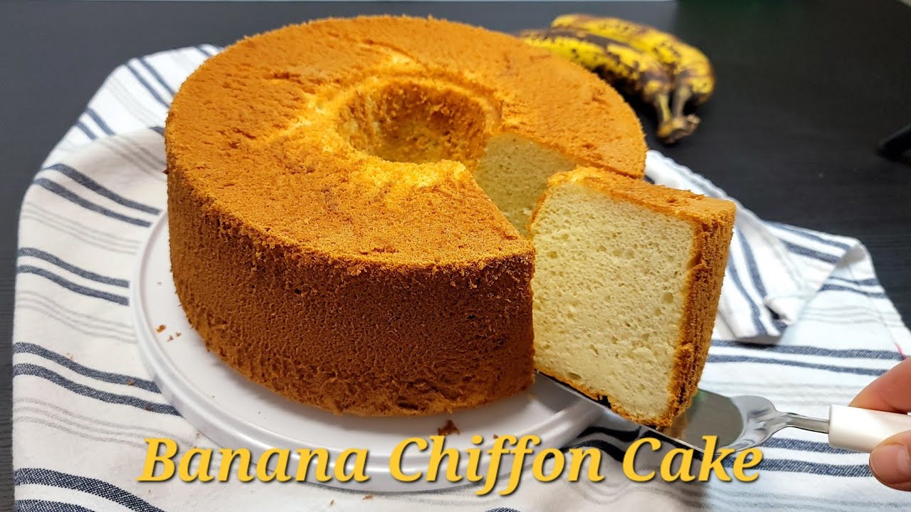 Make the best Banana Chiffon Cake and use your overripe bananas🍌