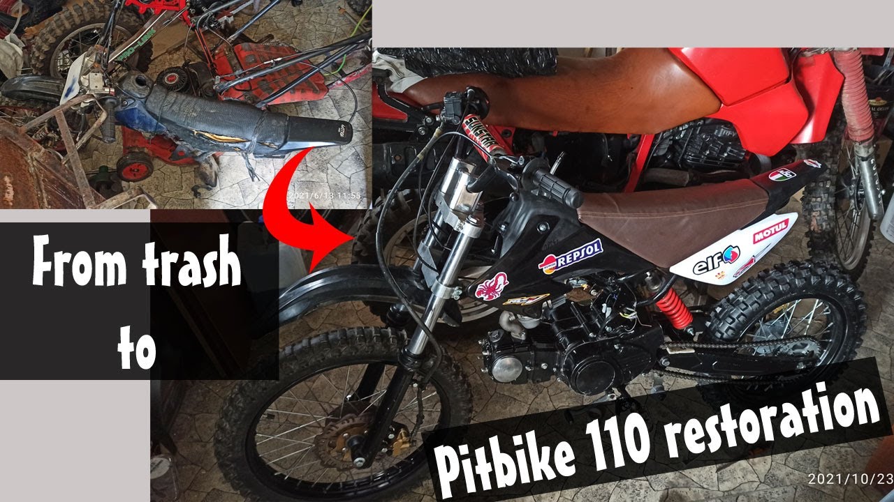 Chinese pitbike 110cc restoration from junk - Part1