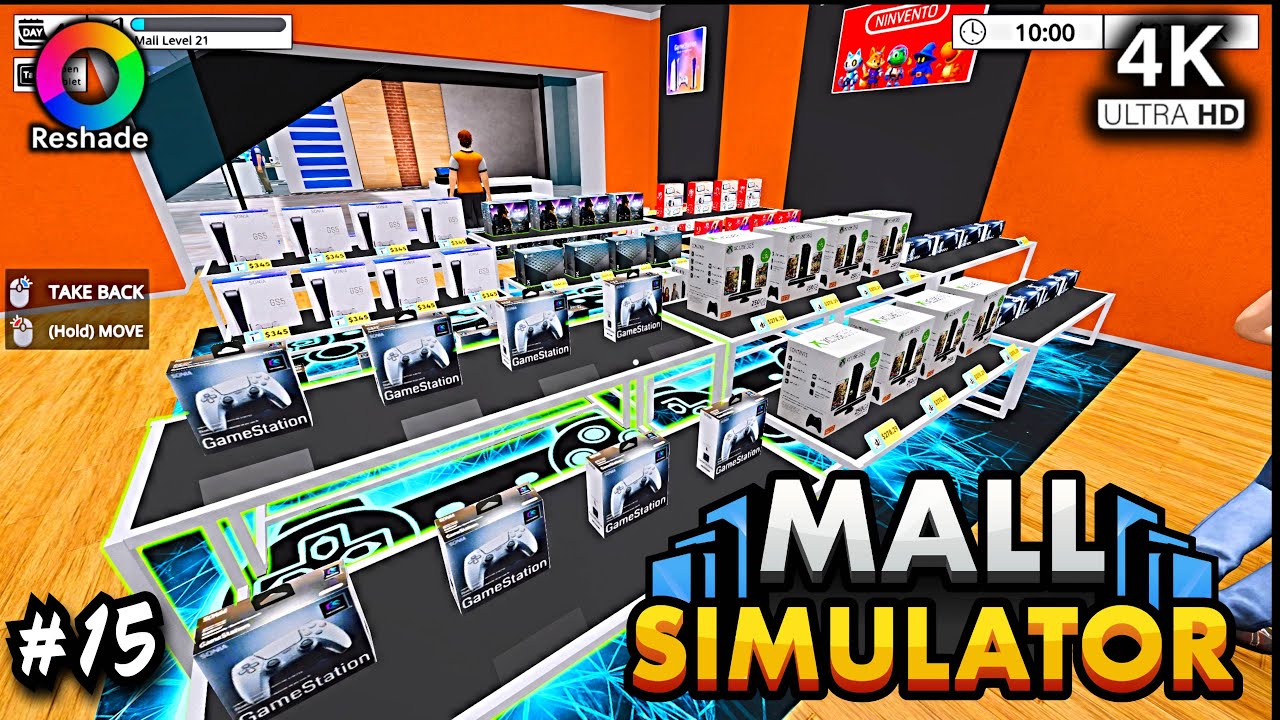 Mall Simulator 2025 4K Reshade #15 Level 21 All Stores Products Unlocked!