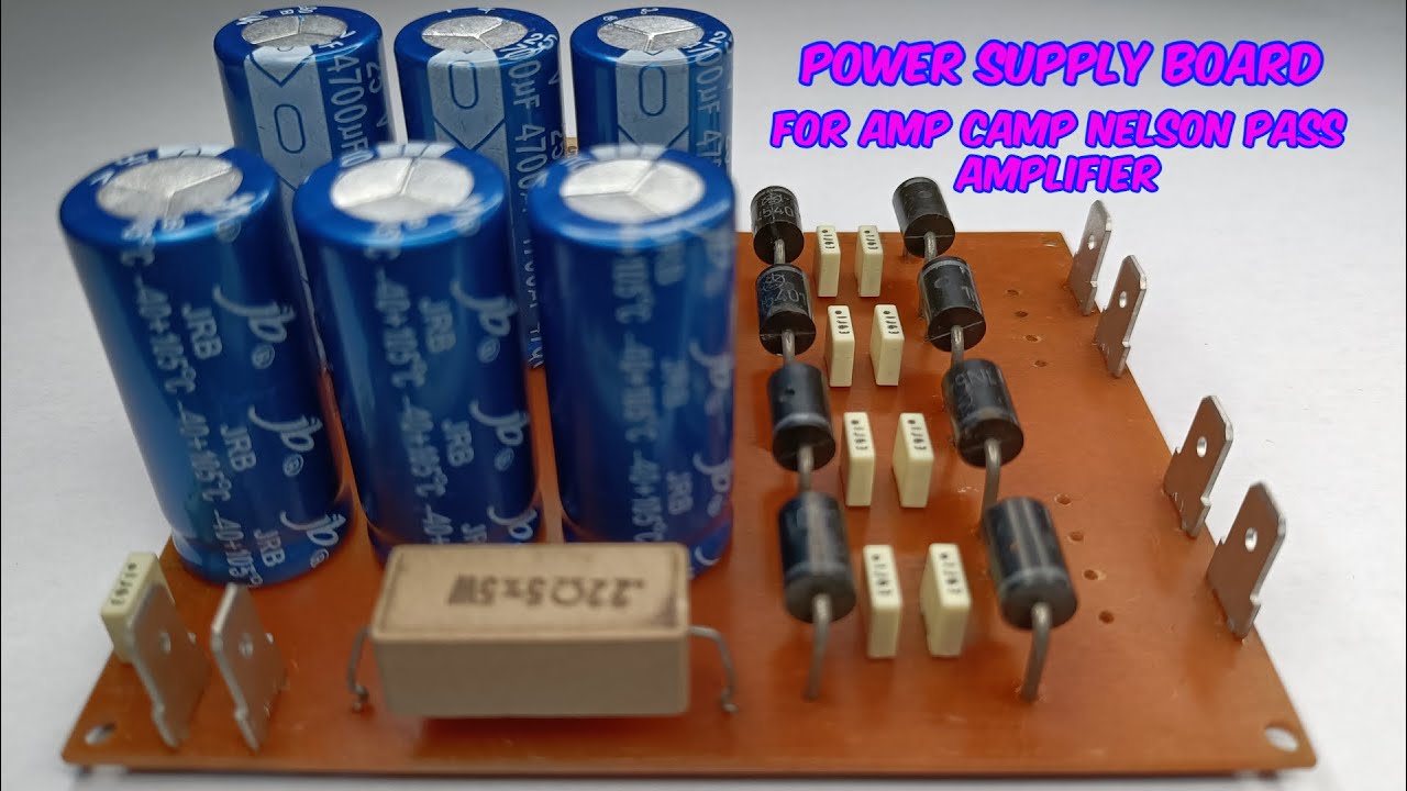 Amp camp amp linear power supply board assembly