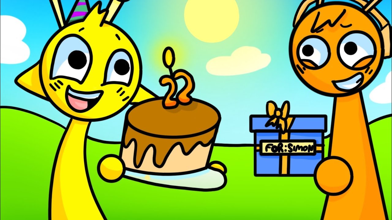 Cumpleaños De SPRUNKI Como Colorear A Los SPRUNKIS