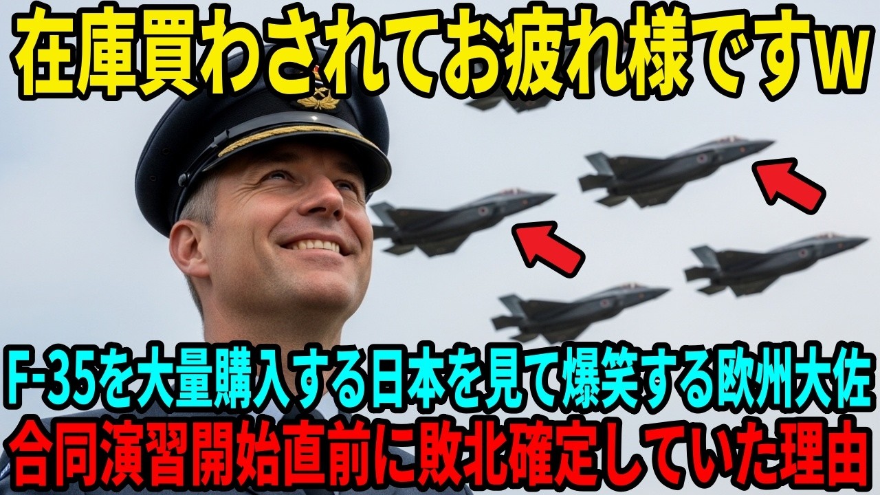 「向こうから餌食になりに来るとは！」軍事予算削減ドミノの欧州が合同訓練の開始直後、日本の次世代戦闘機が敵編隊を瞬時に壊滅させて絶望した理由【海外の反応】