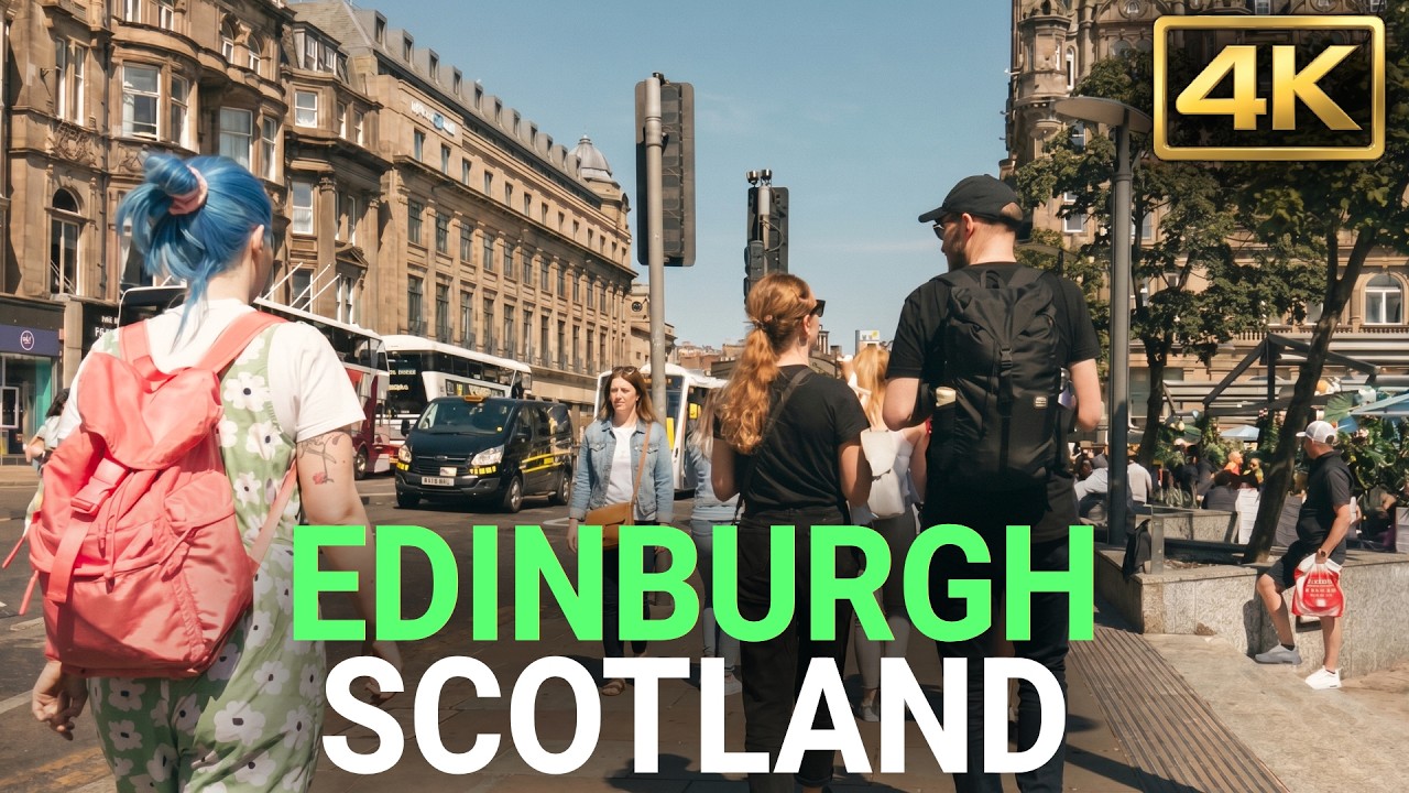 A Walk From Edinburgh Waverley Station to St James Quarter Shopping Centre | Scotland