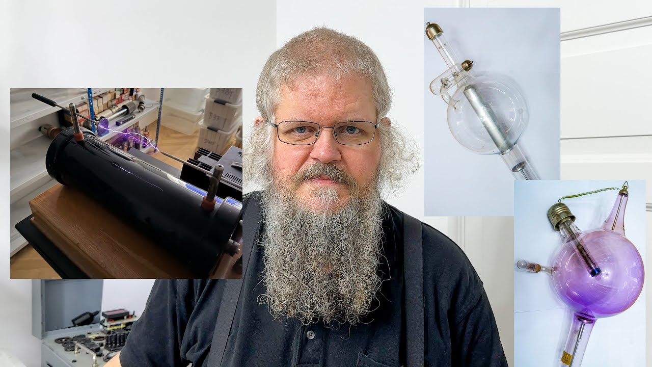 Funkeninduktor mit 120kV und Ionenröntenröhre/Ionenventil