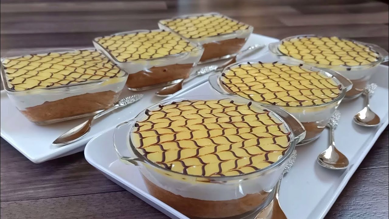 تحلية بذوق دانيت كراميل و الليمون 🍋🍋🍋 .. تحلية راقية و منعشة و لذيذة جدا