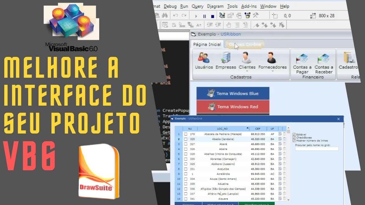 VB6 - MELHORE SEUS PROJETOS COM A DRAWSUITE (ActiveX)