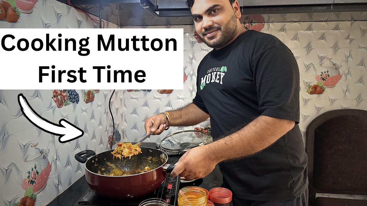 Aaj Bhaut Dino baad Mutton Banaya maine khud || Cooking Video