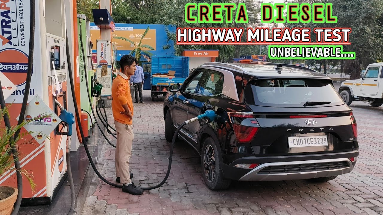 behtreen mileage by creta diesel !! tank to tank mileage test !! creta sx optional diesel