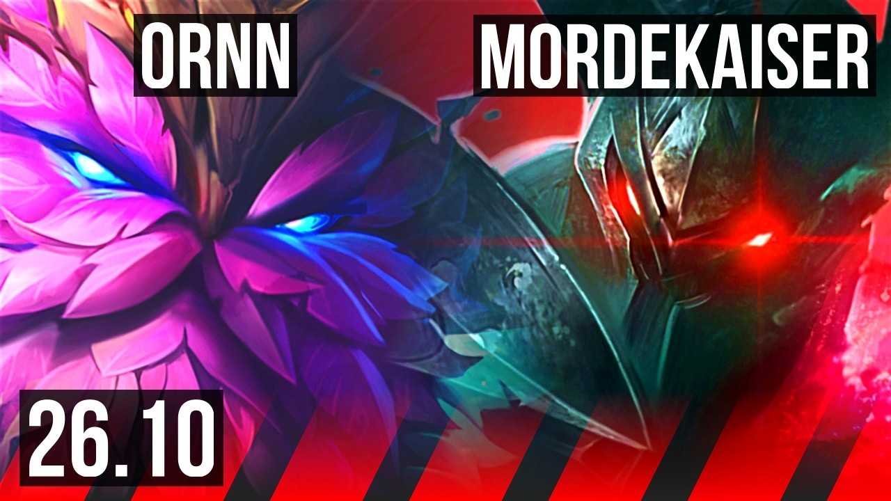 ORNN vs MORDEKAISER (TOP) | 38K damage | EUW Master | 26.10