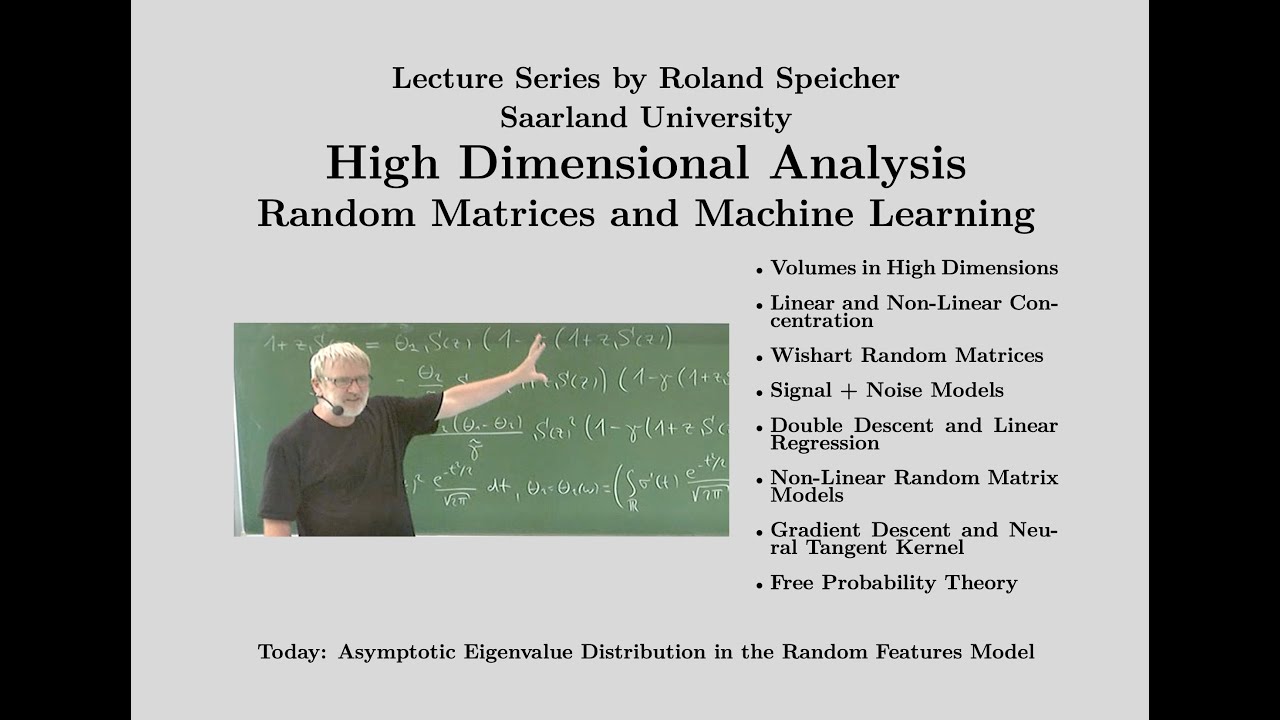 RM+ML: 20. Asymptotic Eigenvalue Distribution in the Random Feature Model