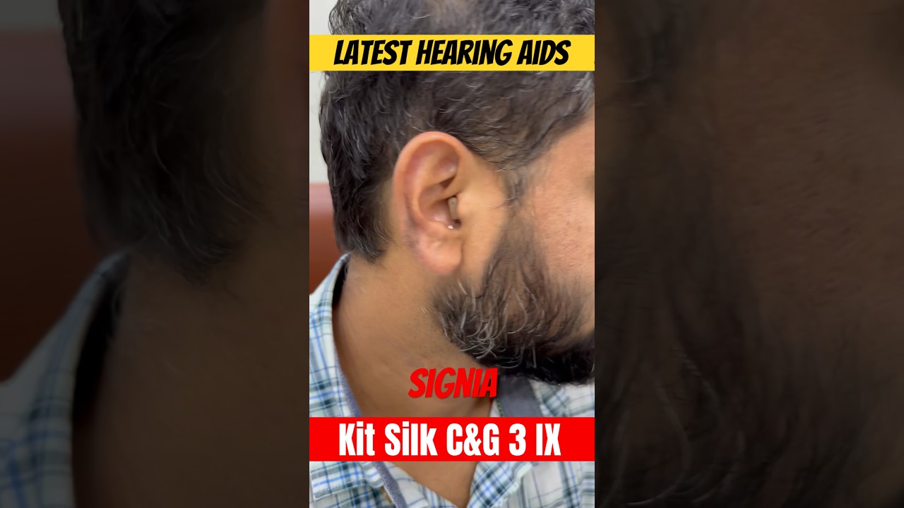Signia Kit Silk Charge & Go 3 IX Hearing aids - Instant fit click CIC - Latest technology #bhilai