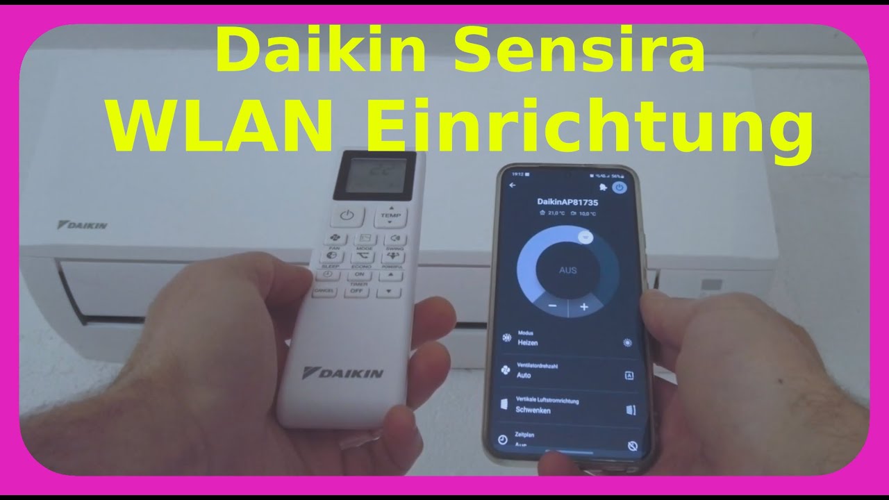 #Daikin #Sensira Split-Klima mit #QuickConnect - WLAN Einrichtung