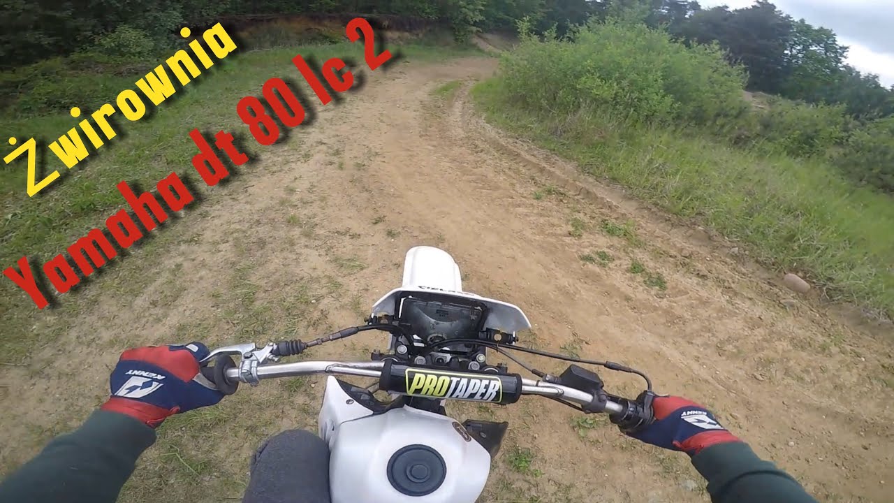 Yamaha dt 80 lc2 żwirownia podjazdy, jazda po lesie