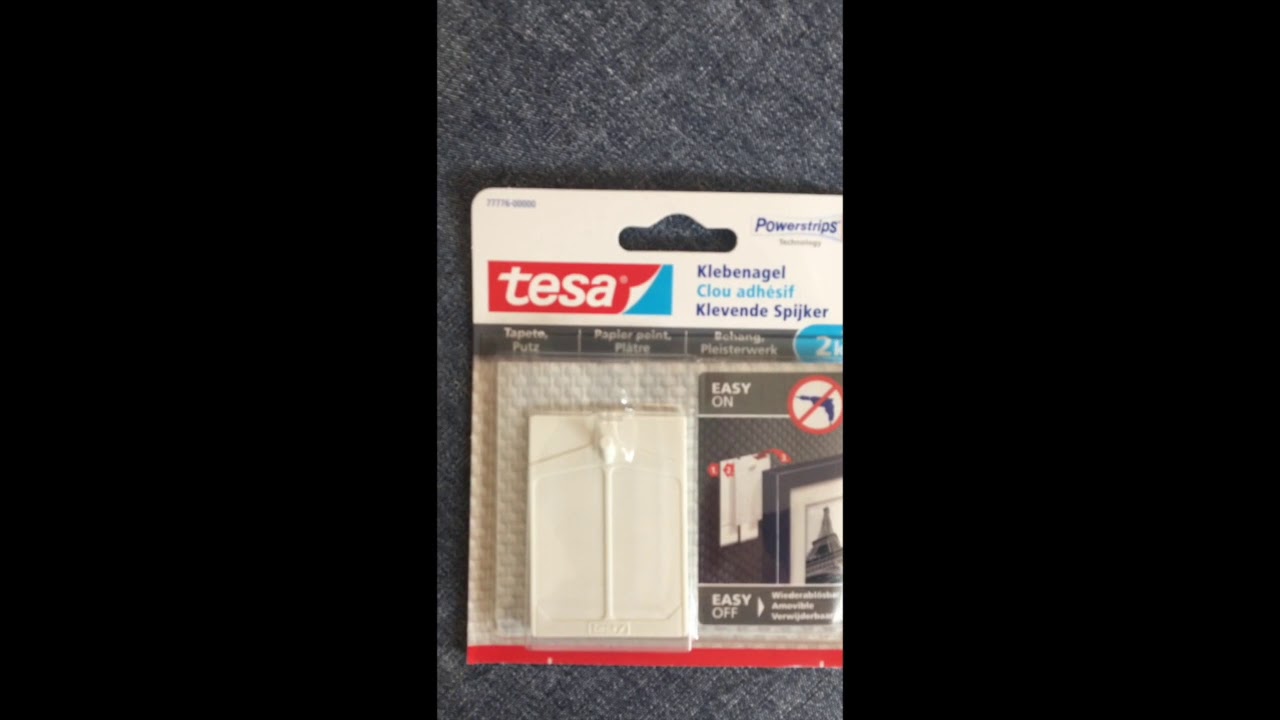 TESA Powerstrip 2kg can hang 2.9kg painting