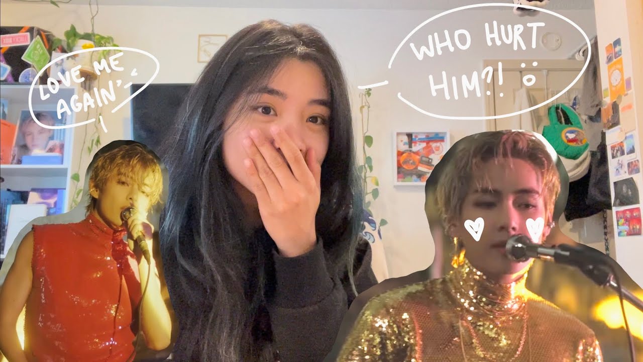 V (김태형) - Love Me Again MV reaction