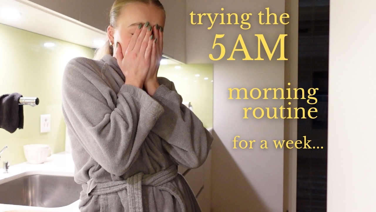 Waking up at 5AM for a week.