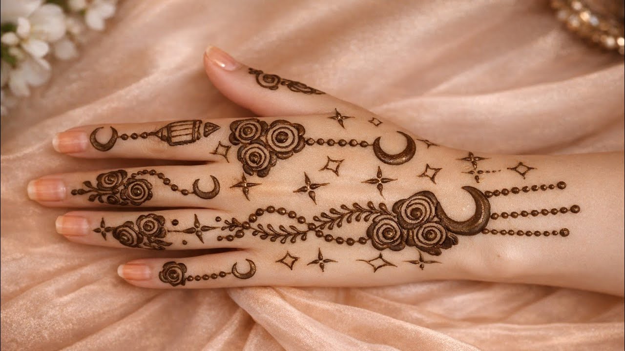 Eid special unique style mehndi design for backhand|new easy mehndi design|Simple mehandi design2026