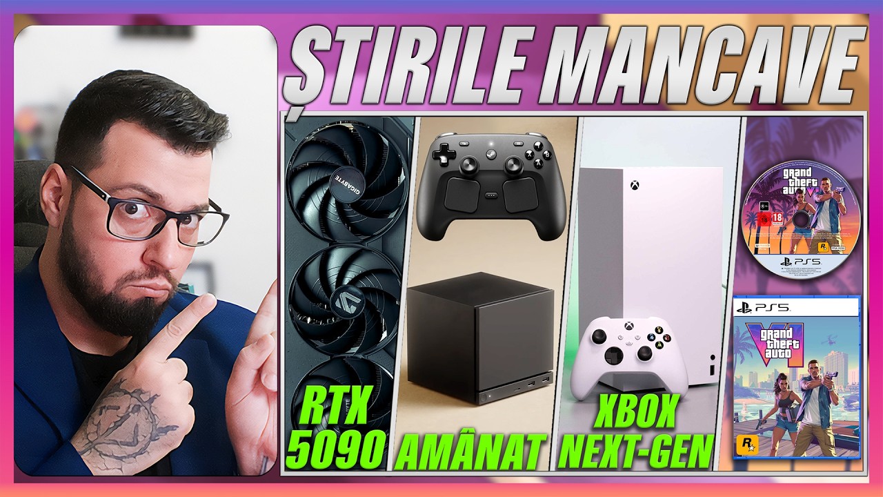 GTA 6 (PE DISC) NU E AMÂNAT! CRIZA RAM LOVEȘTE STEAM MACHINE! XBOX NEXT-GEN 2027? RTX 5090 RUPE!