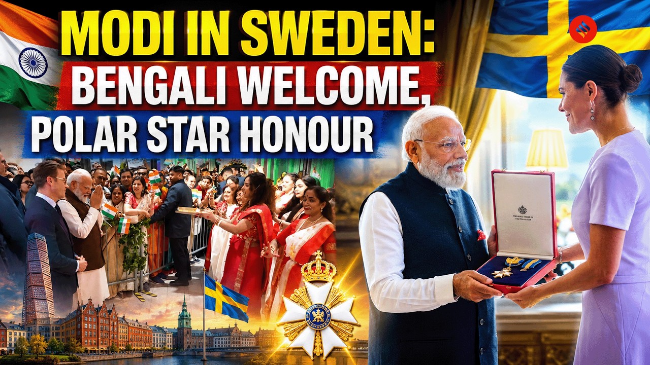 Modi In Sweden: Grand Bengali Welcome, Receives Polar Star Honour