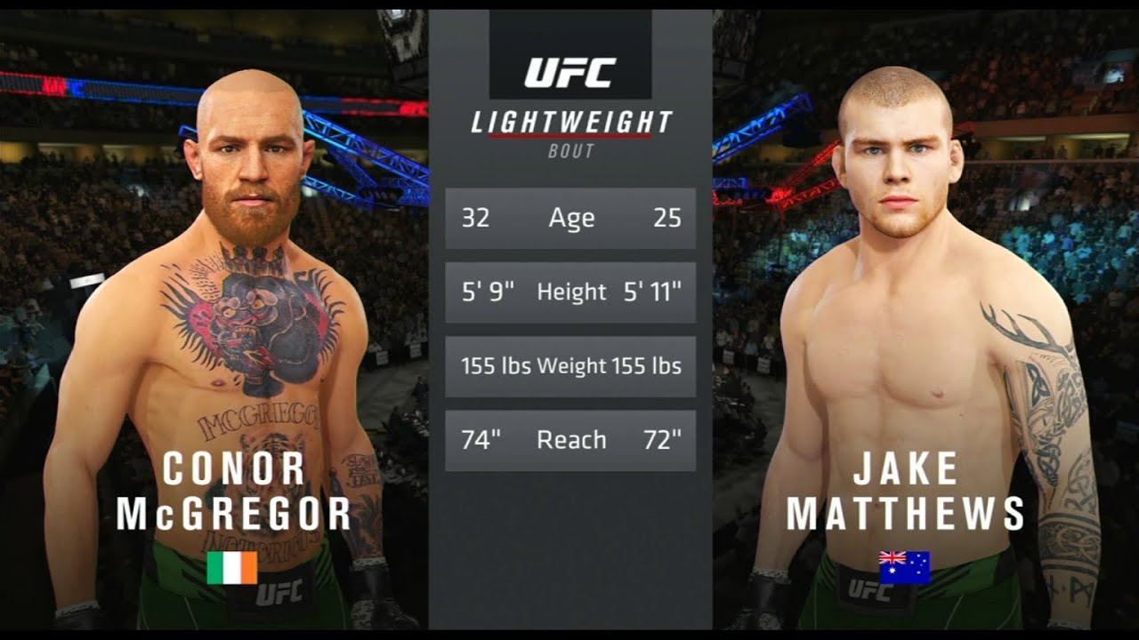 PATCH 10.0 NEW MODELS! Conor McGregor vs Jake Matthews UFC 4