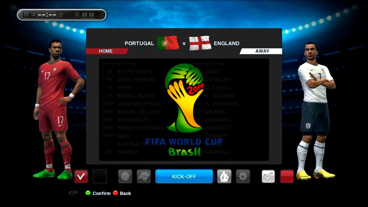 PES 2013 - Copa do Mundo da FIFA Brasil 2014 - Portugal x Inglaterra [Final]