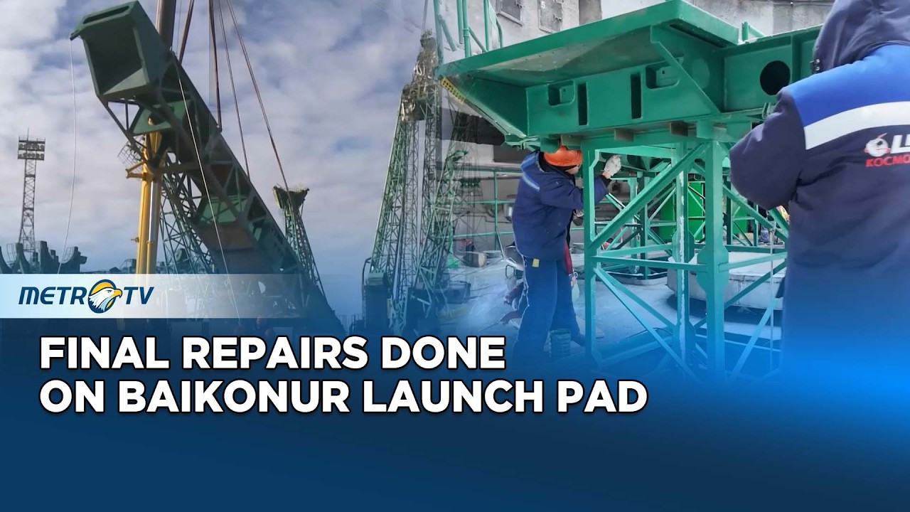 Final Repairs Completed at Baikonur Launch Pad for Next Mission