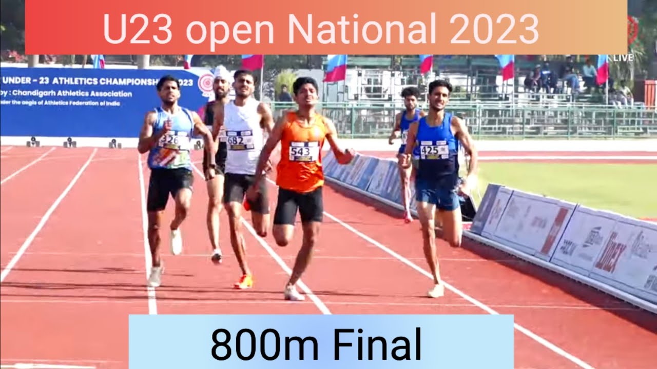 800m Men's Final | 3rd National Open U23 Athletics Championship Chandigarh 2023