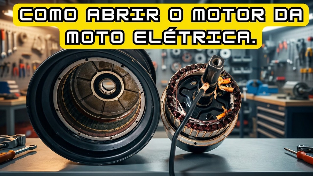 COMO ABRIR  O MOTOR DA  MOTO ELÉTRICATítulo: Guia Passo a Passo