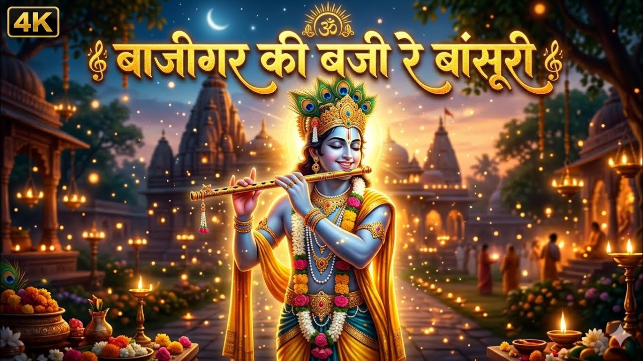 बाजीगर की बजी रे बांसूरी | Krishna Bhajan | Divine Bansuri Kirtan | #bhajan #krishna #love