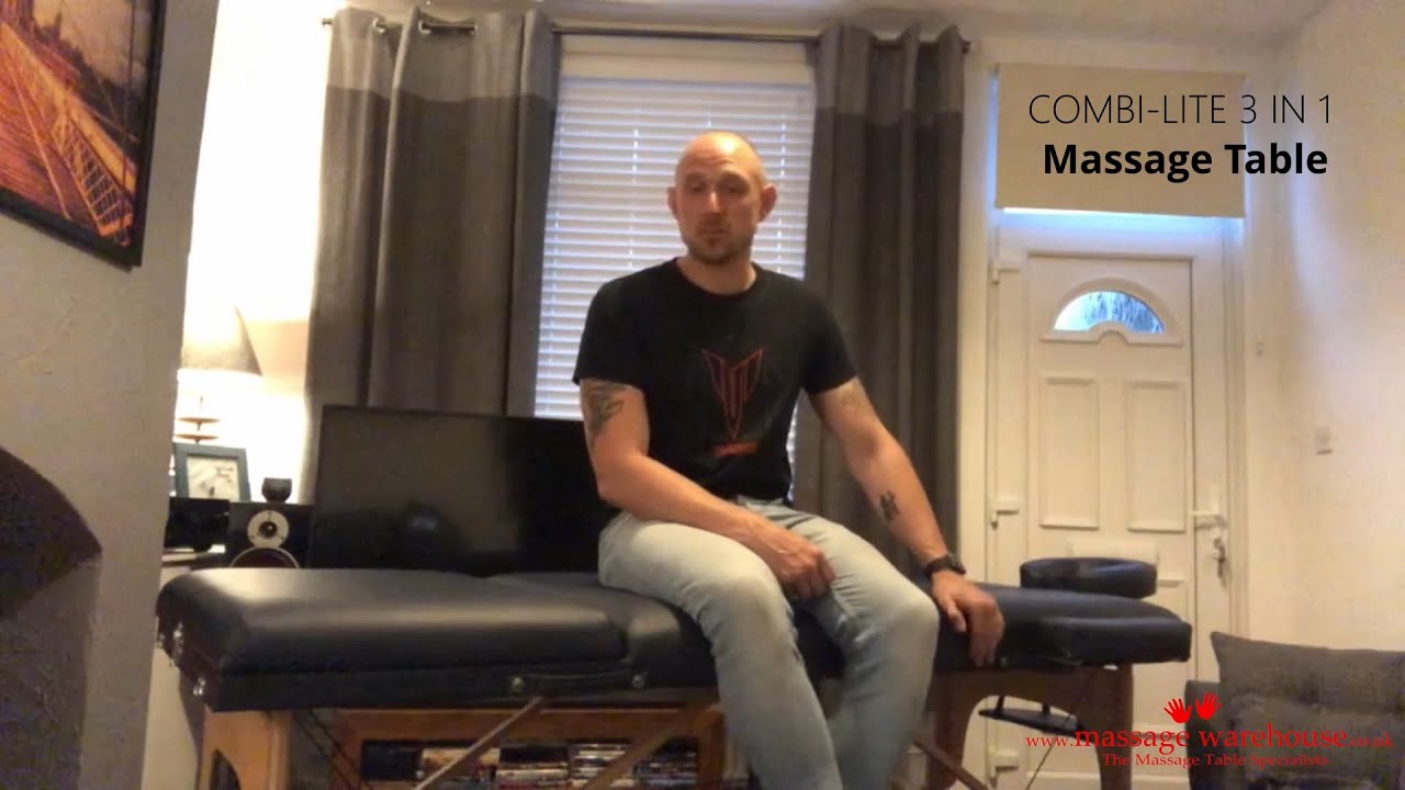 Why did trainee sports therapist Joseph choose the Combi-Lite 3 in 1 massage table with 8cm foam?