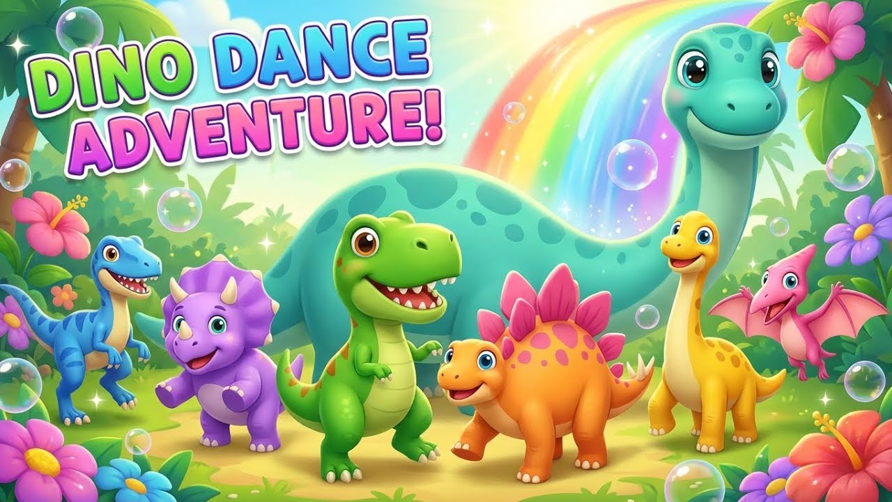 DINO DANCE ADVENTURE – Fun Cartoon Dance for Kids