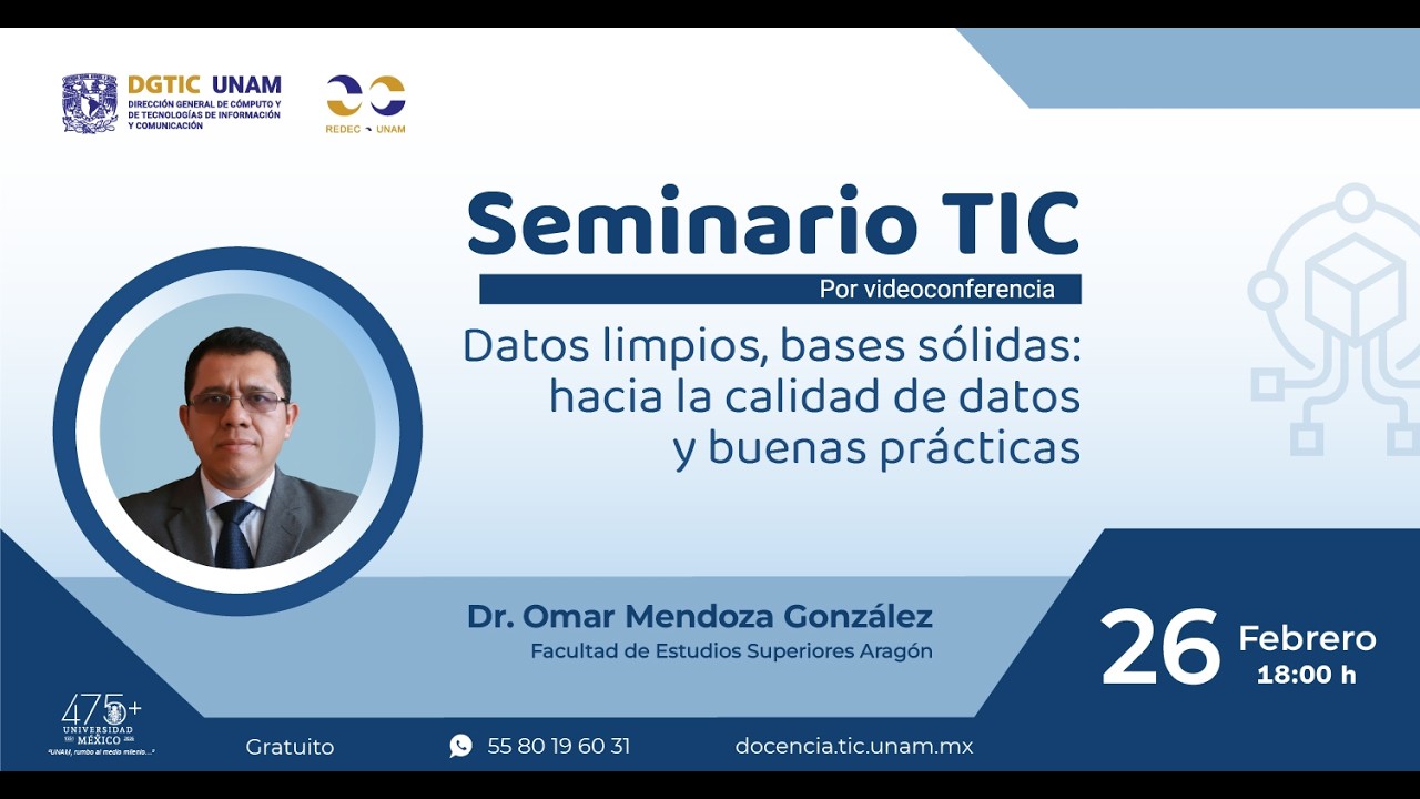Datos limpios, bases sólidas: hacia la calidad de datos y buenas prácticas