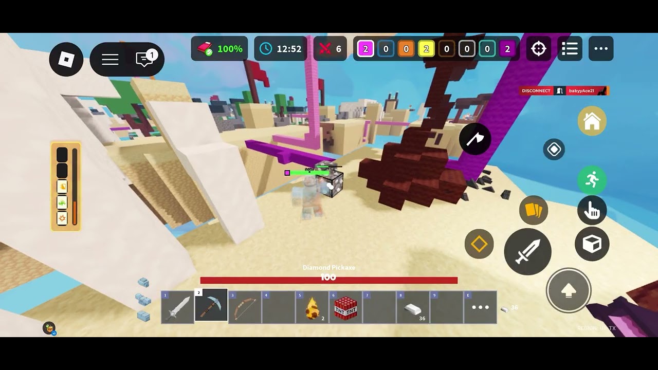Playing bed wars #roblox 