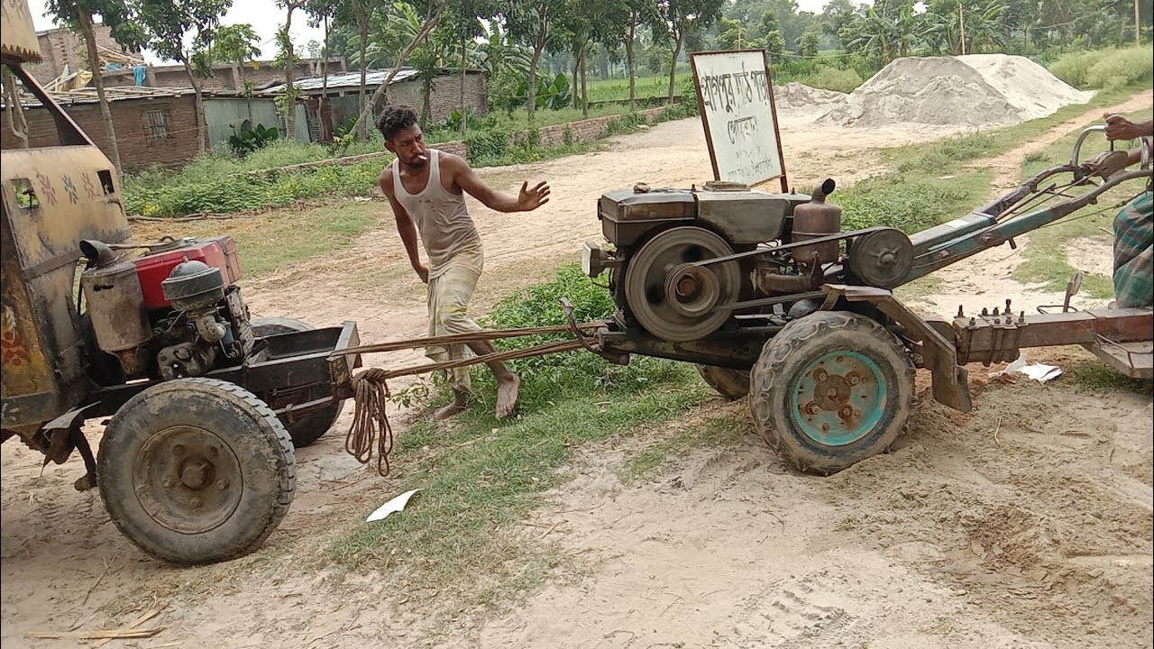 কু্ত্তা গাড়ি এবং ট্রলি গাড়ির দড়ি বেঁধে টানাটানি প্রতিোগিতা! Steering and trolley competion