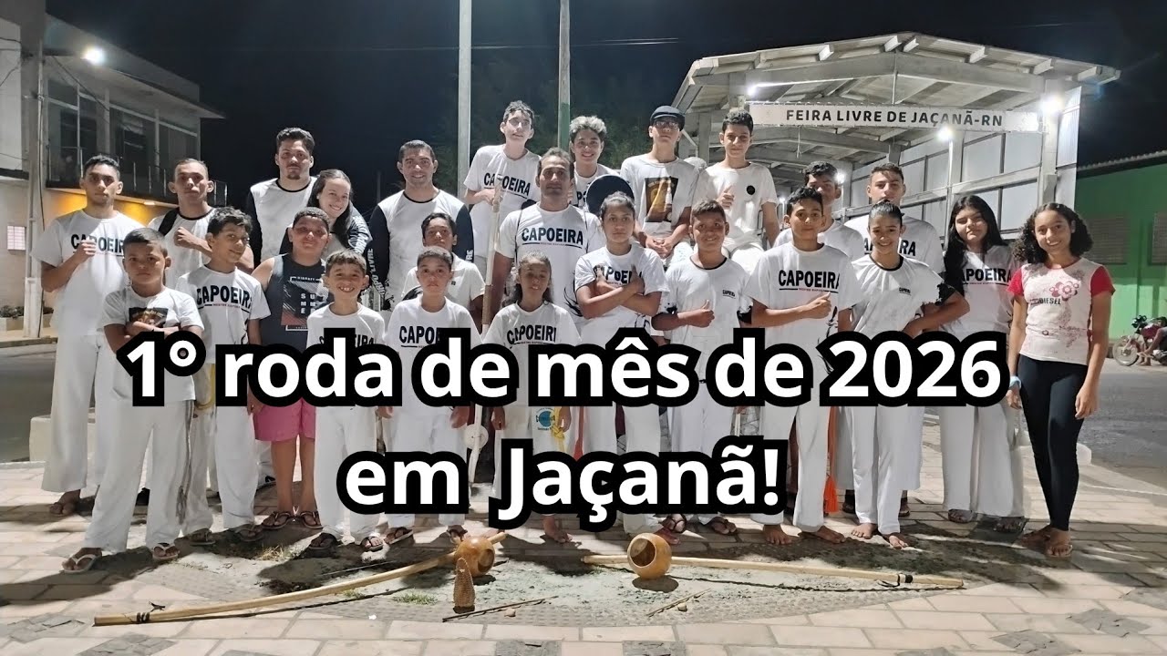 Primeira roda de mês de 2026 em Jaçanã! #rodademês #apresentaçãodecapoeira #capoeiranarua