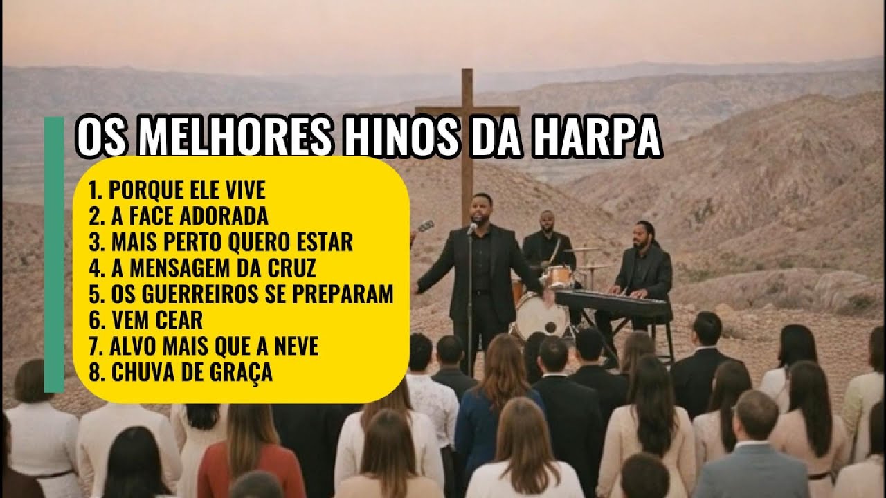 OS MELHORES HINOS DA HARPA CRISTÃ | Louvores Antigos Produzidos por IA