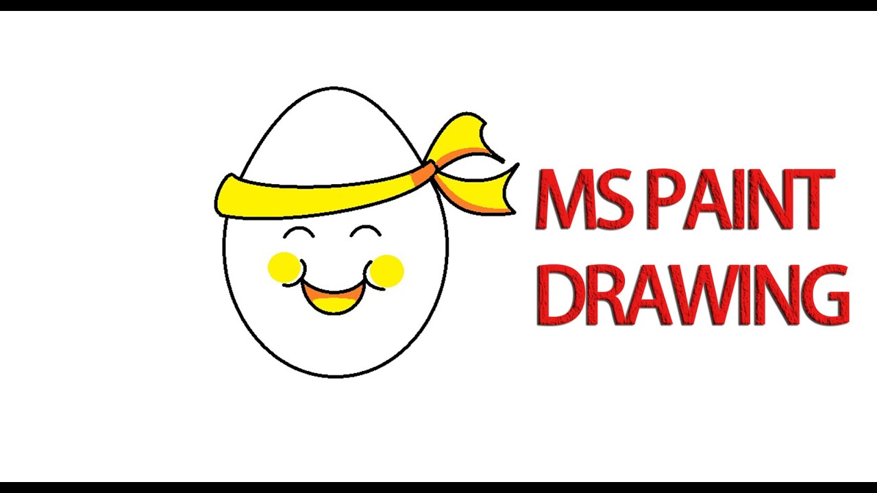 Как нарисовать простое яйцо в MS Paint #рисунок #искусство #какрисовать #mspaint #простойрисунок ...