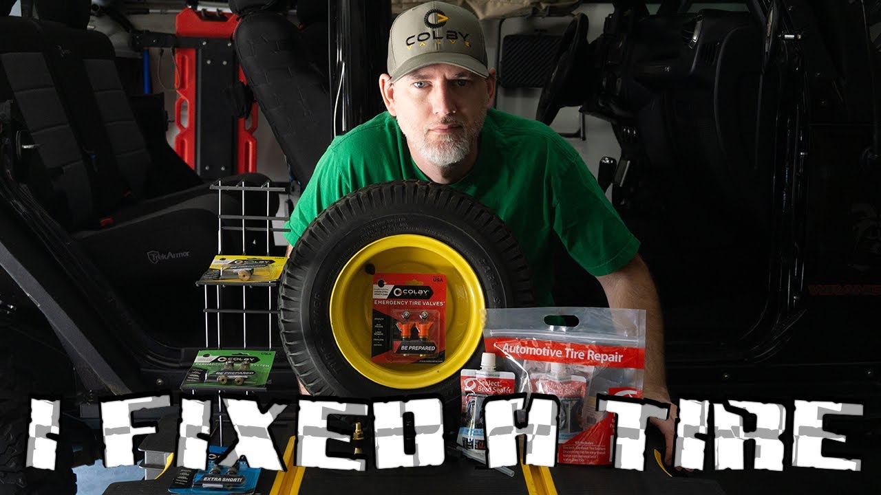 Saved time and money from having to replace a tire: Using only COLBY VALVE & TIREJECT