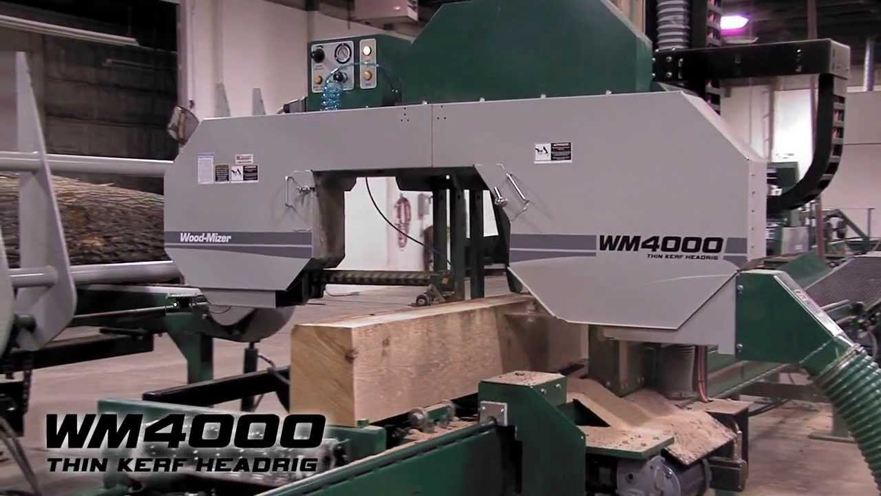 WM4000 Industrial Sawmill - High Production Thin-Kerf Headrig | Wood-Mizer