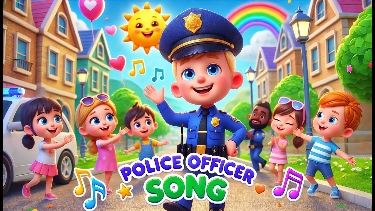 Police Officer Song for Children | Brave and Strong! | Sing N Clap Nursery Rhymes & Kids Songs