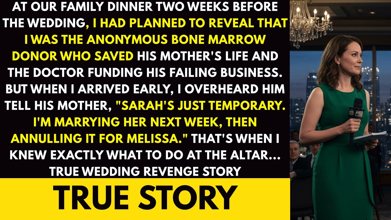 I Overheard My Fiancé Call Me 'Temporary' Before Our Wedding Where I'd Reveal I Saved His...