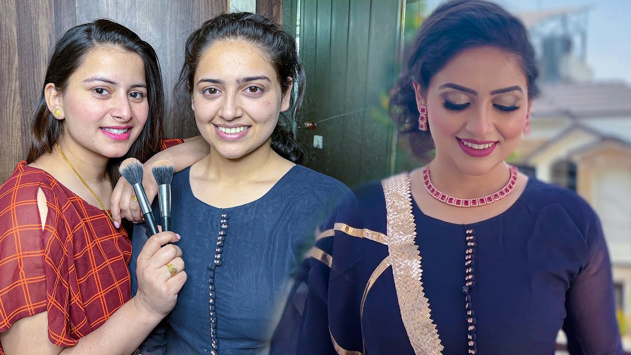 Soft Glam Look ft. Hasanpreet Kaur || Easy Makeup Tutorial