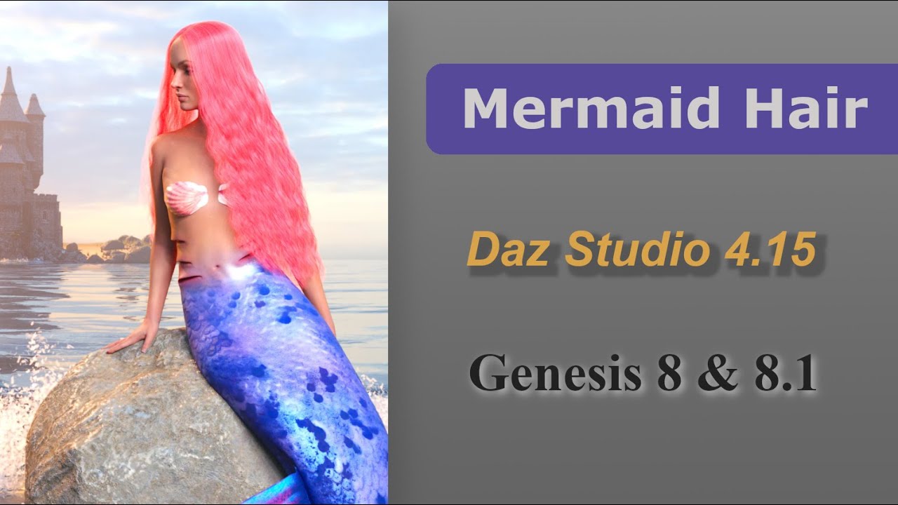 Simulation Guide - dForce Mermaid Hair for G8 & 8.1 | Daz Studio 4.15
