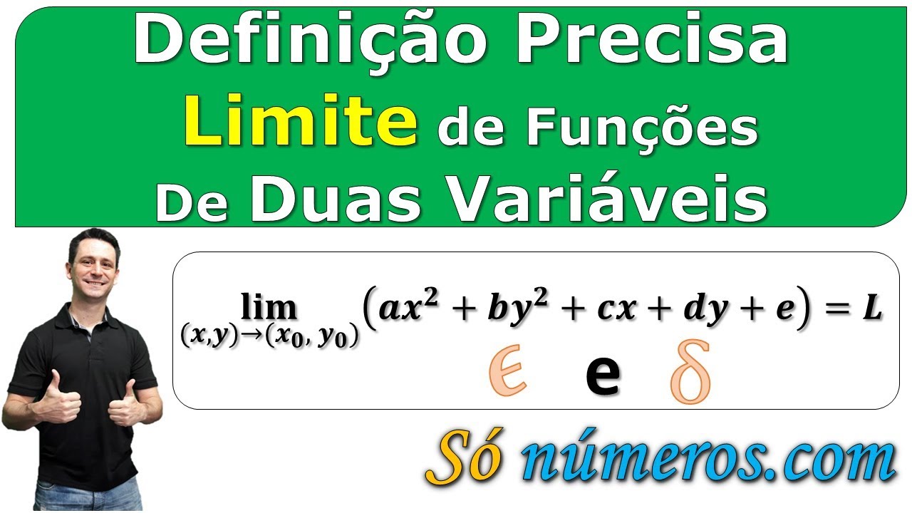 Limite de Funções de Duas Variáveis (Provando por épsilon e delta) – Aula 1