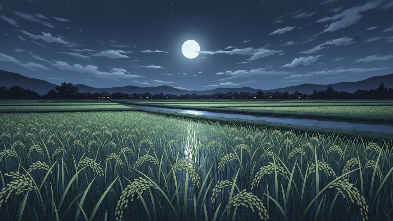 Chill Lofi Soft Starglow Ambience Filling Peaceful Night Fields With Warm Drifting Quiet