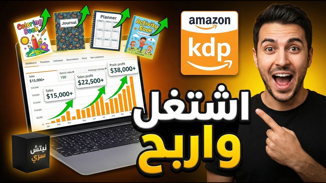 نيتش Amazon KDP جاهز لتحقيق الارباح - لا تضيعه!