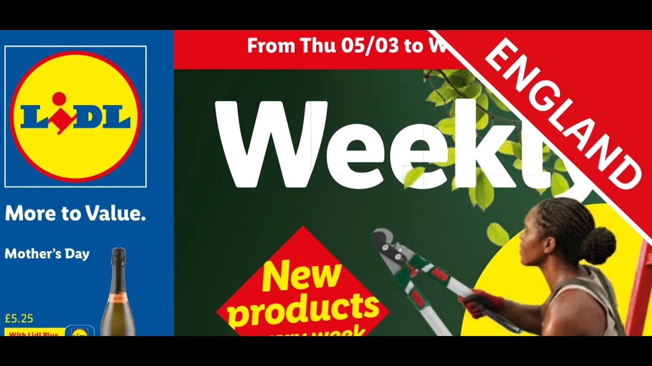LIDL Offers & Leaflets Lidl Weekly  05/03 - 11/03  England TV version