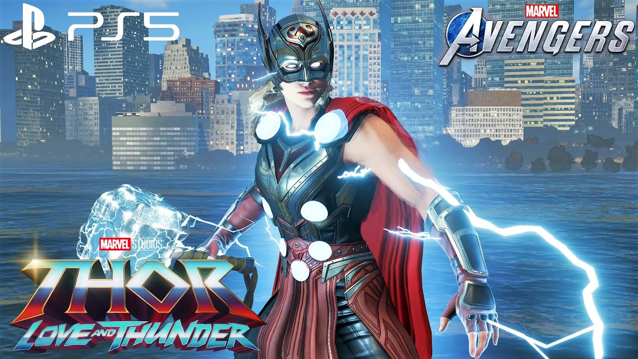 Marvel's Avengers - NEW MCU Jane Foster Love and Thunder Suit Gameplay 4K 60FPS (PlayStation 5)