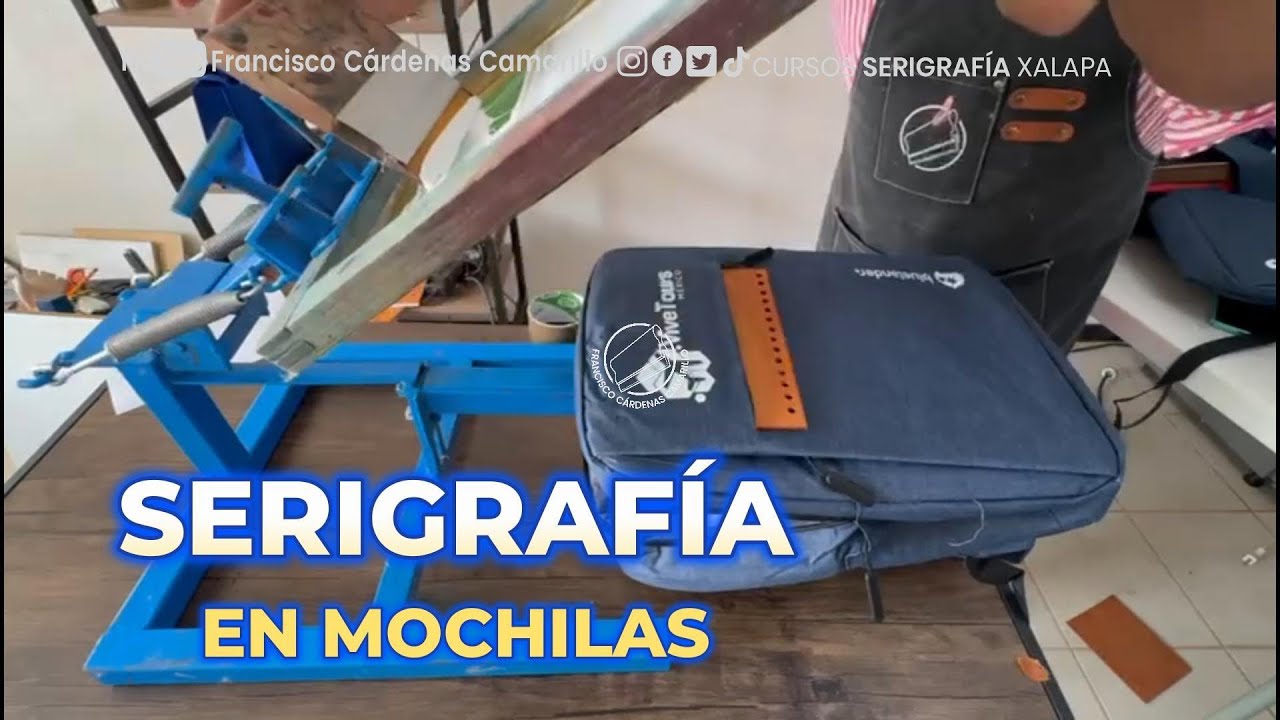 Serigrafía en mochilas